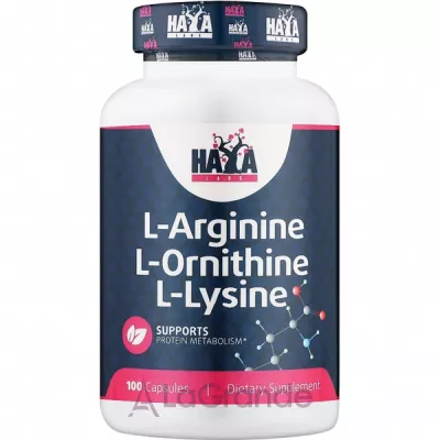 Haya Labs L-Arginine L-Ornithine L-Lysine  