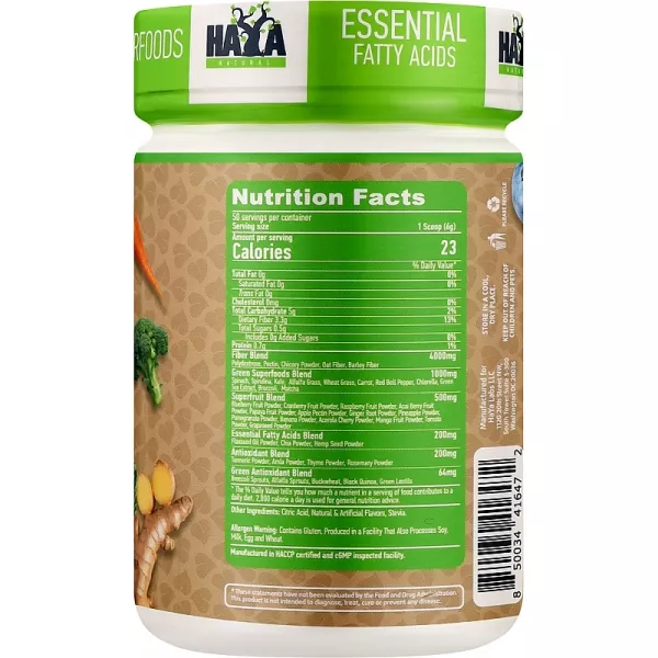 Haya Labs Super Greens ��������-��������� ���� ��� ���������, � ������ �������