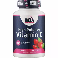 Haya Labs High Potency Vitamin C 1000 mg With Rose Hips ĳ������ ������� "³���� � + �������", 1000 ��