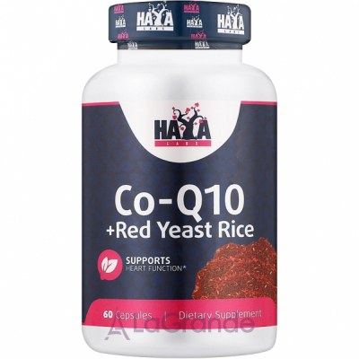 Haya Labs Co-Q10 + Red Yeast Rice   