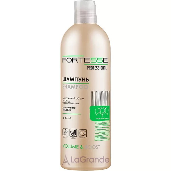 Fortesse Professional Volume & Boost Shampoo For Thin Hair ���������������� ������� 