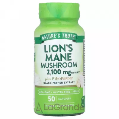 Nature's Truth Lion's Mane Mushroom 2100 mg plus Bioperine   