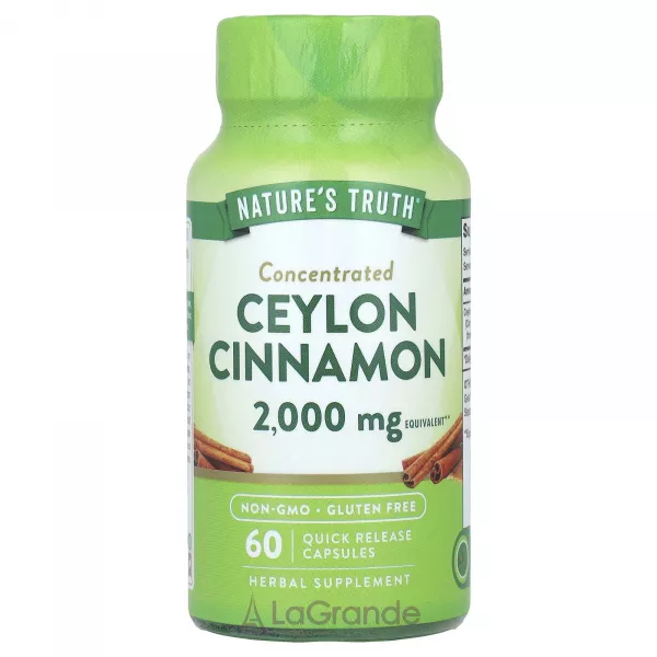 Nature's Truth Concentrated Ceylon Cinnamon 2000 mg ĳ������ ������� 