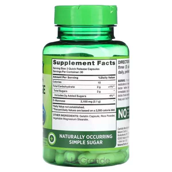 Nature's Truth D-Mannose 2100 mg ĳ������ ������� 