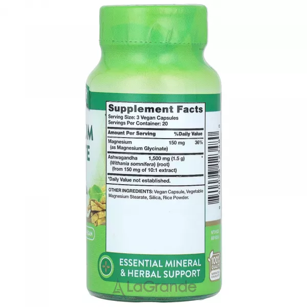 Nature's Truth Magnesium Glycinate Plus Ashwagandha ĳ������ ������� 