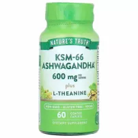Nature's Truth KSM-66 Ashwagandha 600 mg Plus L-Theanine ����������� ������� "��������� ���� L-������", 600 ��