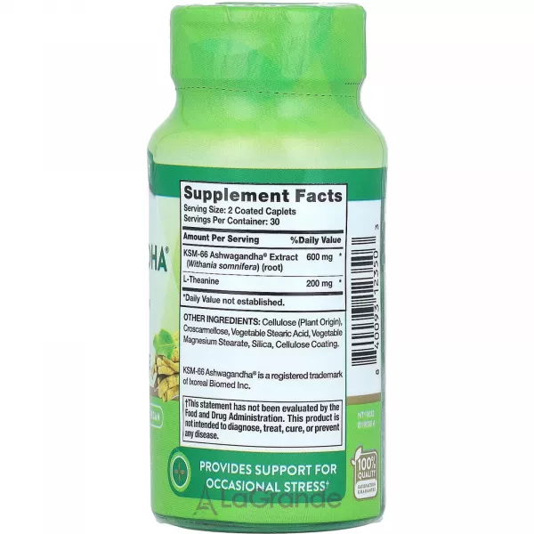 Nature's Truth KSM-66 Ashwagandha 600 mg Plus L-Theanine ĳ������ ������� 