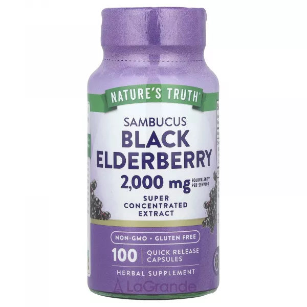 Nature's Truth Sambucus Black Elderberry 2000 mg ĳ������ ������� 