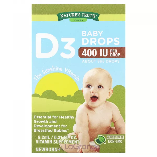 Nature's Truth D3 Baby Drops 400 IU ĳ������ ������� ��� ���� 