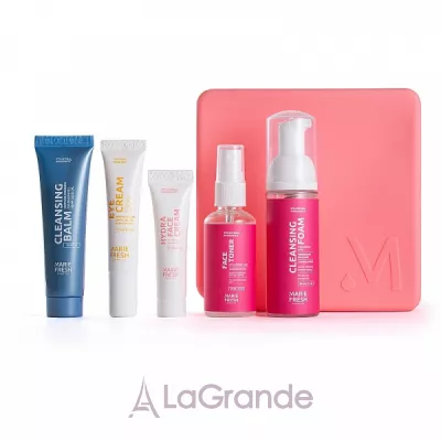 Marie Fresh Cosmetics Travel Set for Dry and Normal Skin         (clean/balm/30ml + clean/foam/50ml + tonik/50ml + cr/8ml + cr/eye/12ml)