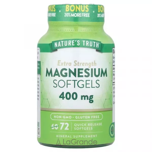 Nature's Truth Magnesium Extra Strength 400 mg ĳ������ ������� 