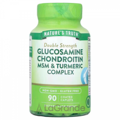 Nature's Truth Glucosamine Chondroitin MSM & Turmeric Complex Double Strength  
