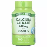Nature's Truth Calcium Citrate 630 mg Plus D3 500 IU ����������� ������� "������� ������ ���� D3", 630 ��/500 ��
