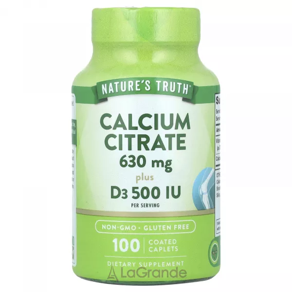 Nature's Truth Calcium Citrate 630 mg Plus D3 500 IU ĳ������ ������� 