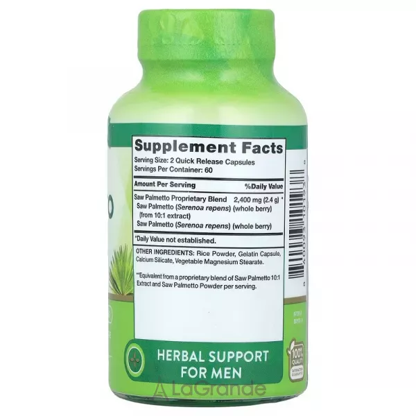 Nature's Truth Saw Palmetto 2400 mg ĳ������ ������� 
