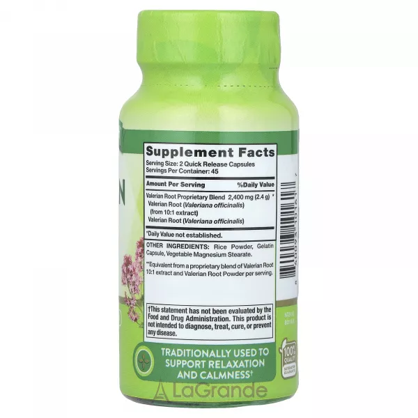 Nature's Truth Valerian Root 2400 mg ĳ������ ������� 