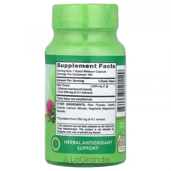 Nature's Truth Milk Thistle Seed Extract 1000 mg ĳ������ ������� 