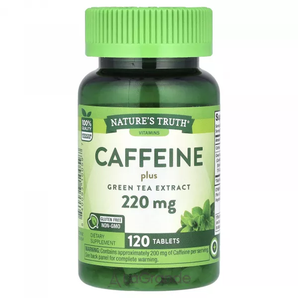 Nature's Truth Caffeine plus Green Tea Extract 220 mg ĳ������ ������� 