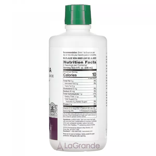 Nature's Way Aloe Vera Inner Leaf Gel and Juice ĳ������ ������� 