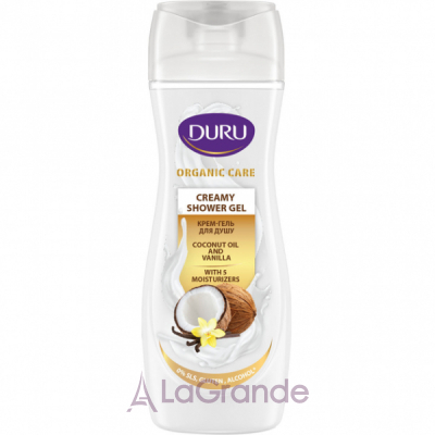 Duru Organic Care Coconut Oil And Vanilla Creamy Shower Gel -   