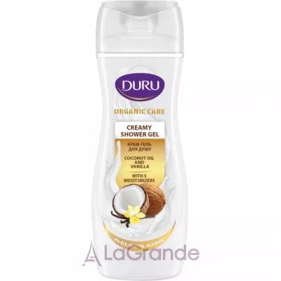 Duru Organic Care Coconut Oil And Vanilla Creamy Shower Gel -   