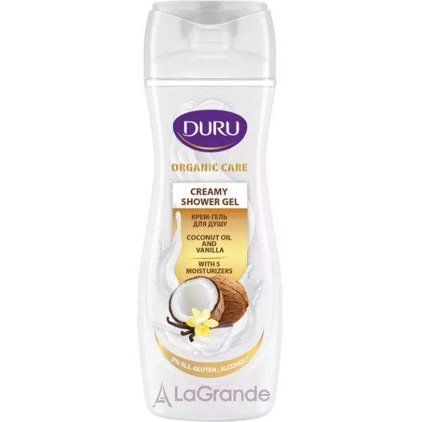 Duru Organic Care Coconut Oil And Vanilla Creamy Shower Gel ����-���� ��� ���� 