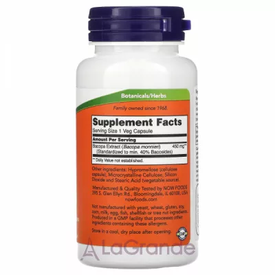 Now Foods Bacopa Extract 450 mg ĳ  