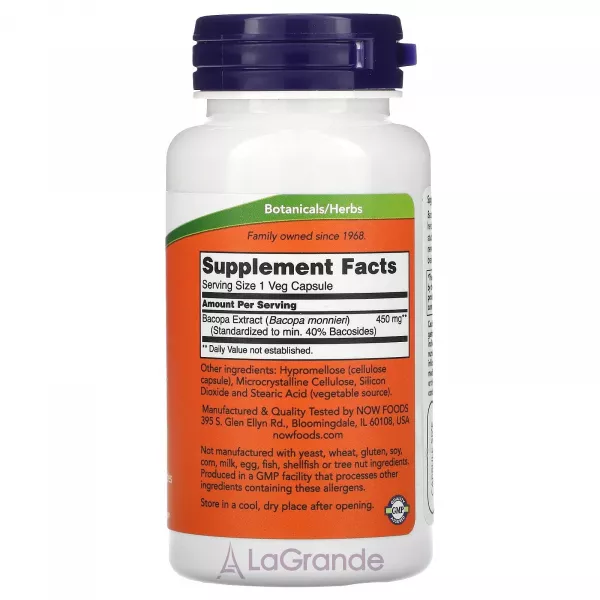 Now Foods Bacopa Extract 450 mg ����������� ������� 