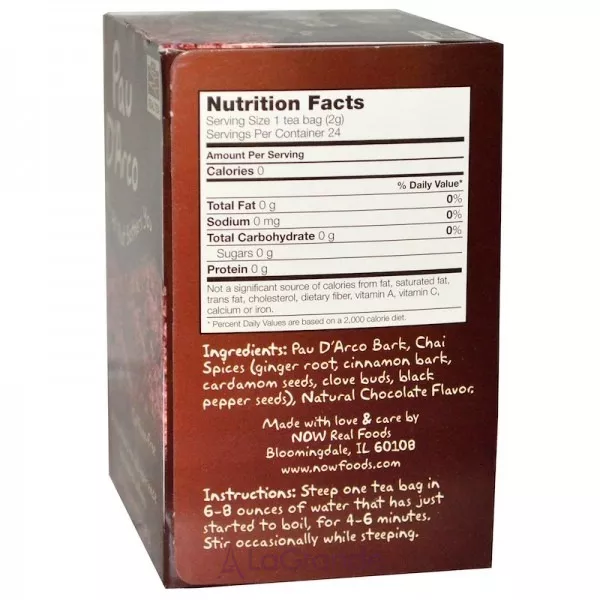 Now Foods Real Tea Pau D'Arco ��� � ��� ����� ��� ������ �������� ������������