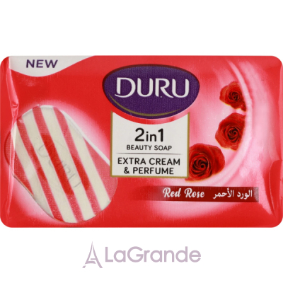 Duru 2in1 Extra Cream And Perfume Beauty Soap Red Rose   