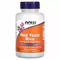 Now Foods Red Yeast Rice 600 mg with CoQ10 30 mg ĳ������ ������� "�������� ��������� ��� � CoQ10", 600 ��