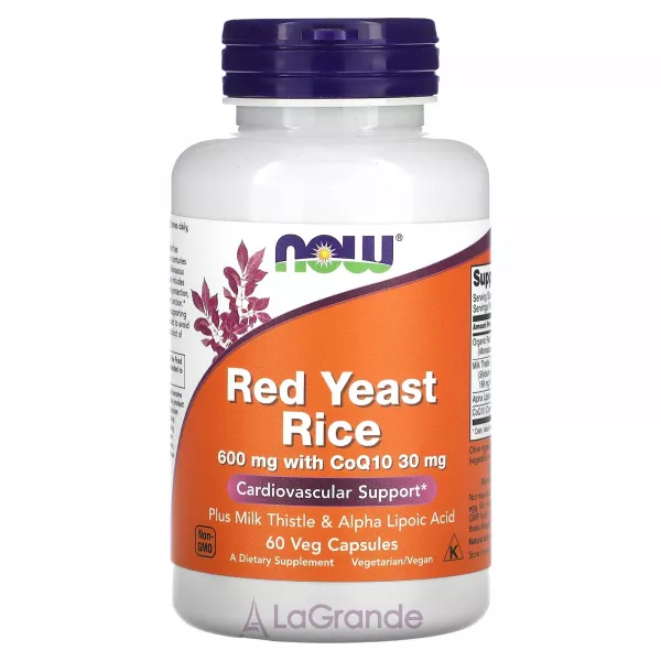 Now Foods Red Yeast Rice 600 mg with CoQ10 30 mg ĳ������ ������� 