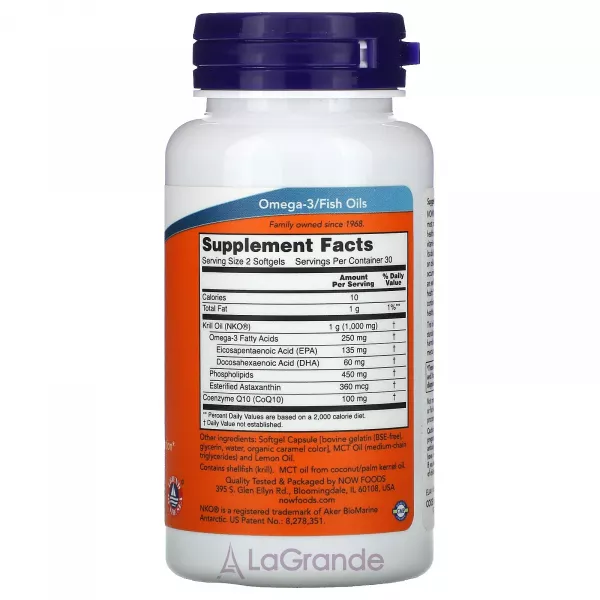 Now Foods Krill & CoQ10 ����������� ������� 