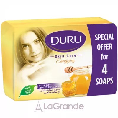 Duru Skin Care x4 Energizing Soap With Honey Extract     