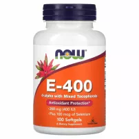 Now Foods E-400 d-alpha with Mixed Tocopherols Plus Selenium 100 mcg ĳ������ ������� "³���� � d-����� � �������� ������������ ���� �����", 400 ��