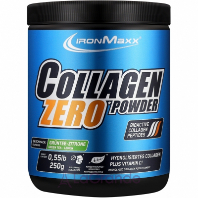 IronMaxx Collagen Powder Zero Green Tea - Lemon   