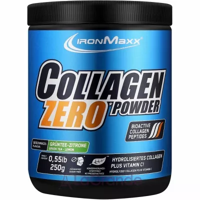 IronMaxx Collagen Powder Zero Green Tea - Lemon   