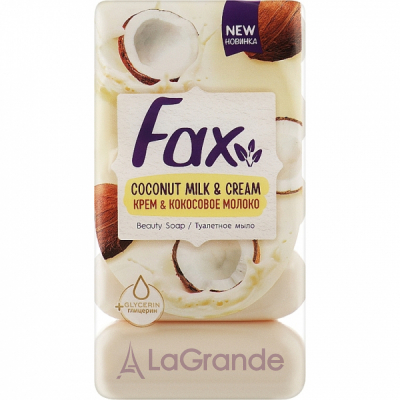 Fax Coconut Milk & Cream Beauty Soap   