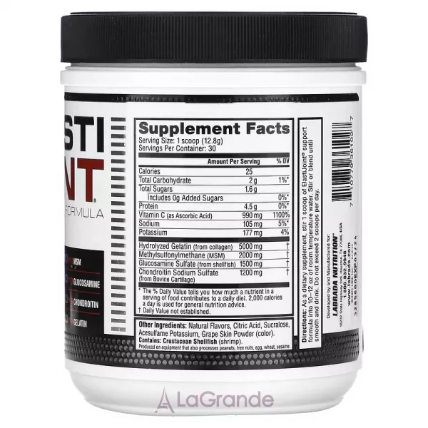 Labrada Nutrition Elasti Joint Grape ������� ��� ��������� ��������, �� ������ ���������
