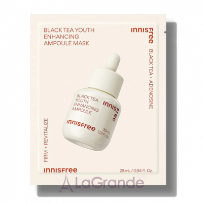 Innisfree Black Tea Youth Enhancing Ampoule Mask      