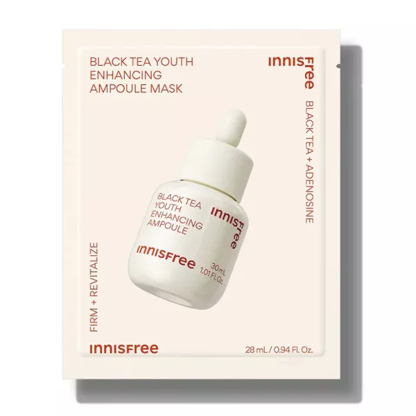 Innisfree Black Tea Youth Enhancing Ampoule Mask �������� ��������� ����� � ������ ���