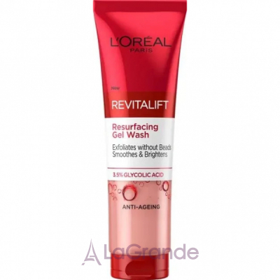 L'Oreal Paris Revitalift Exfoliates And Smoothes Resurfacing Gel Wash -      