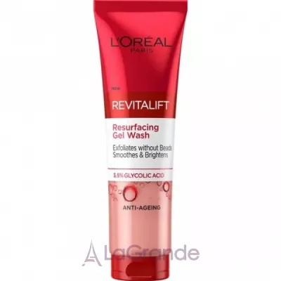 L'Oreal Paris Revitalift Exfoliates And Smoothes Resurfacing Gel Wash -      