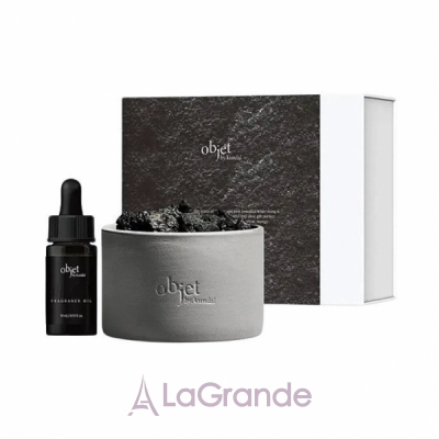 Kundal Objet Volcanique Stone Diffuser Grassy Flower       