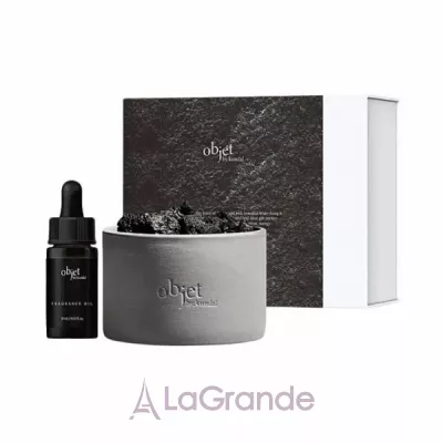 Kundal Objet Volcanique Stone Diffuser Grassy Flower       