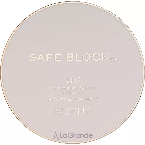 Missha Safe Block RX Cover Tone Up Sun Cushion SPF50+ PA++++ ������������� ����� ��������� SPF50+