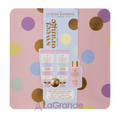 Grace Cole The Luxury Bathing Company Sweet Orange & Ylang Ylang  (b/cr/50ml + h&n cr/50ml + b/wash/50ml + bomb/25g)