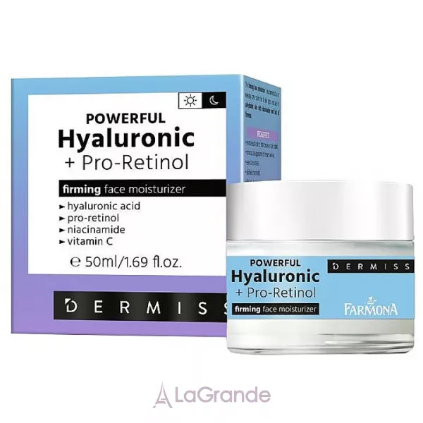 Farmona Dermiss Powerful Hyaluronic + Pro-Retinol ����������-����������� ���� � ������������ �������� � ���������