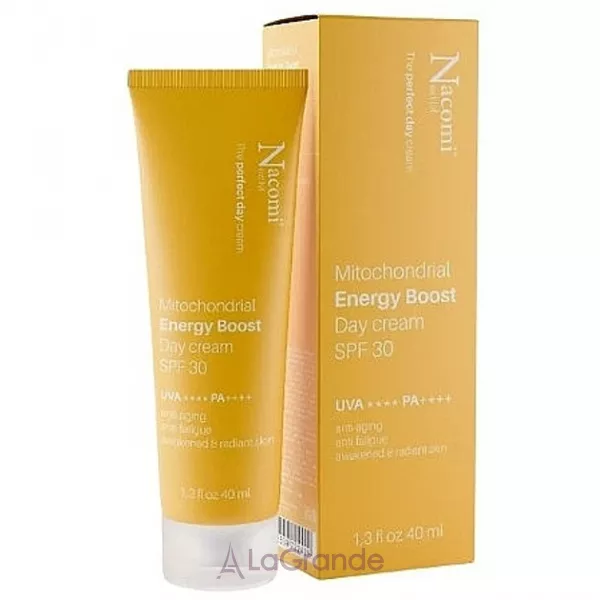 Nacomi Mitochondrial Energy Boost Day Cream SPF30 ������ ���� ��� ������� SPF30 � ���������� Q10 �� ���������� �������