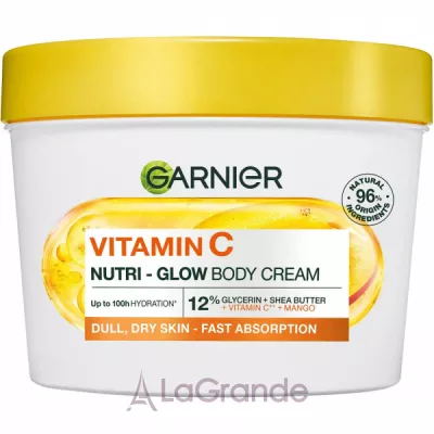 Garnier Vitamin C Nutri-Glow Body Cream                ,   